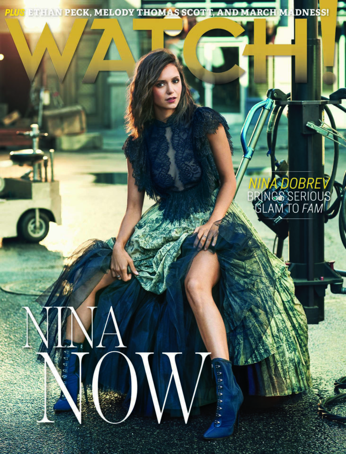 Nina Dobrev in CBS Watch ! Magazine - March / April 2019