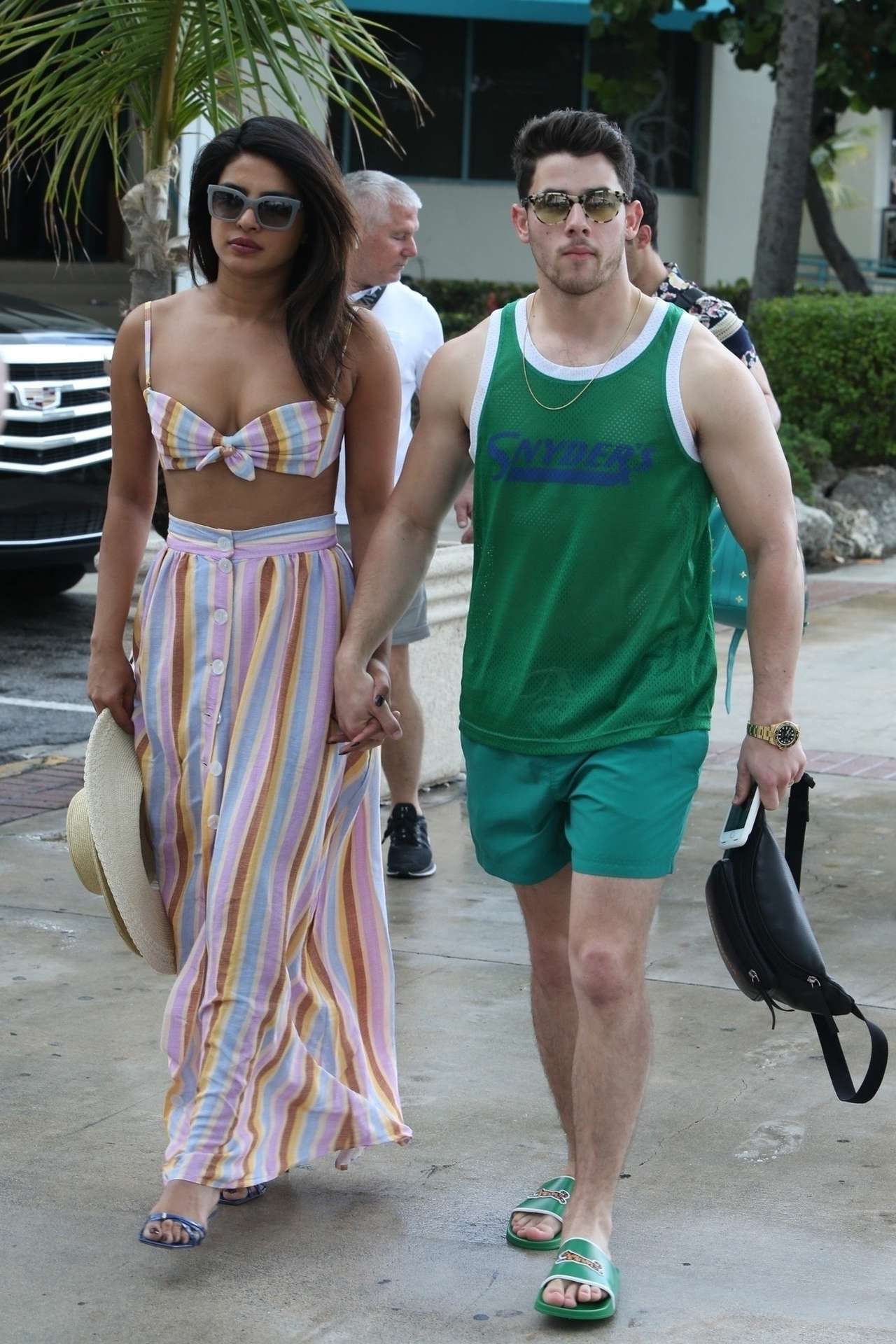 Priyanka Chopra and Sophie Turner Take a Boat Ride in Miami