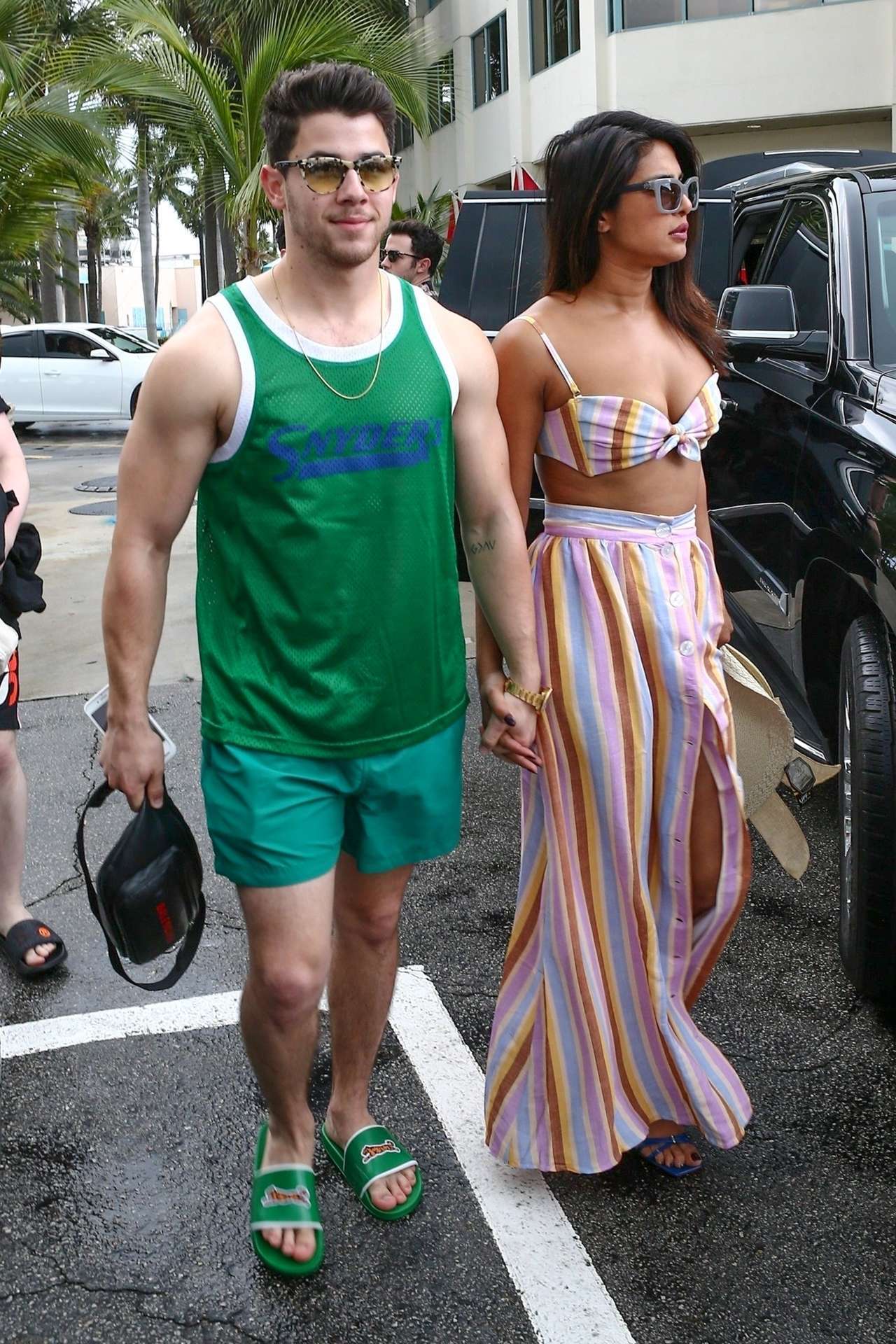 Priyanka Chopra and Sophie Turner Take a Boat Ride in Miami