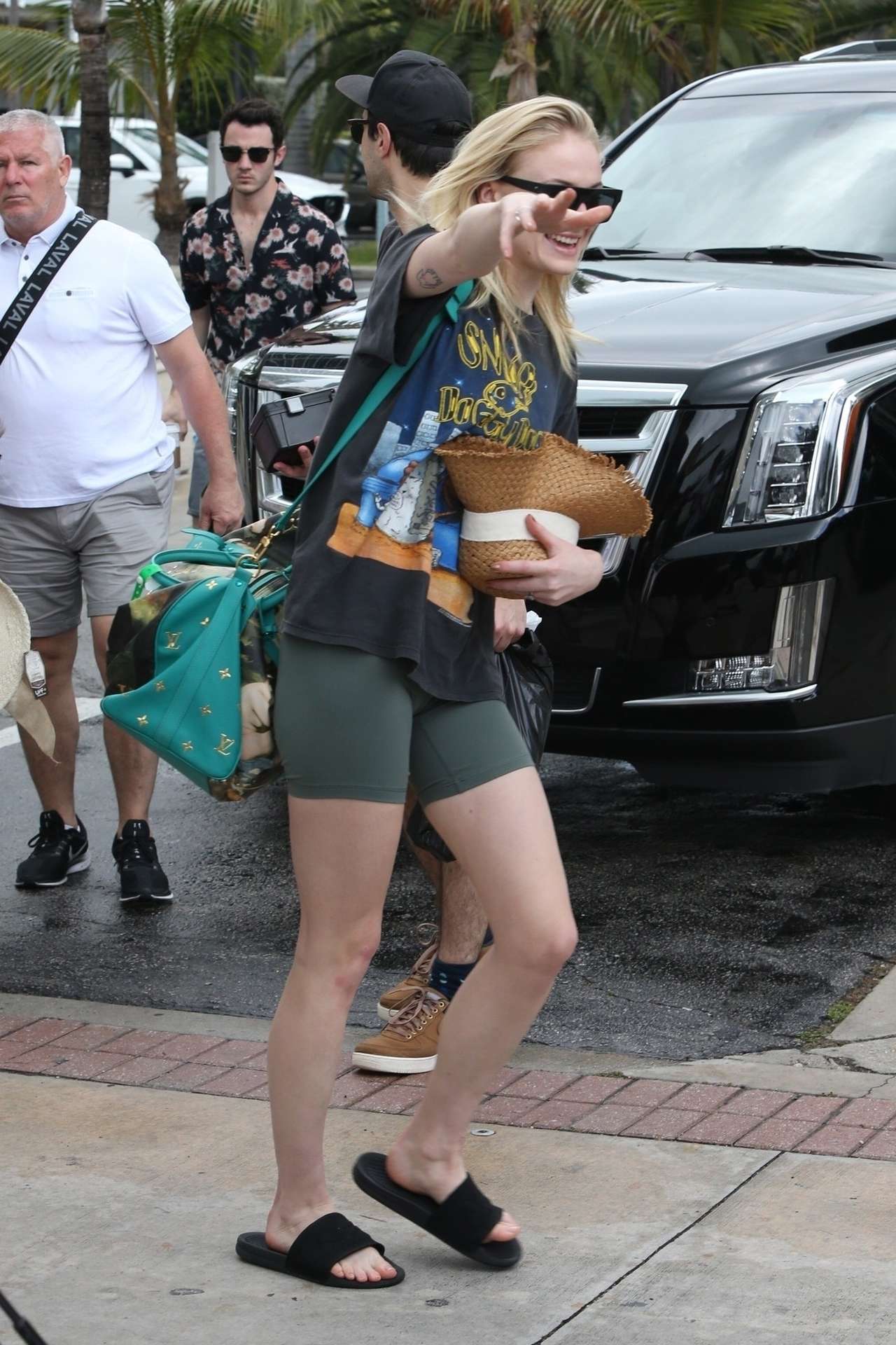 Priyanka Chopra and Sophie Turner Take a Boat Ride in Miami