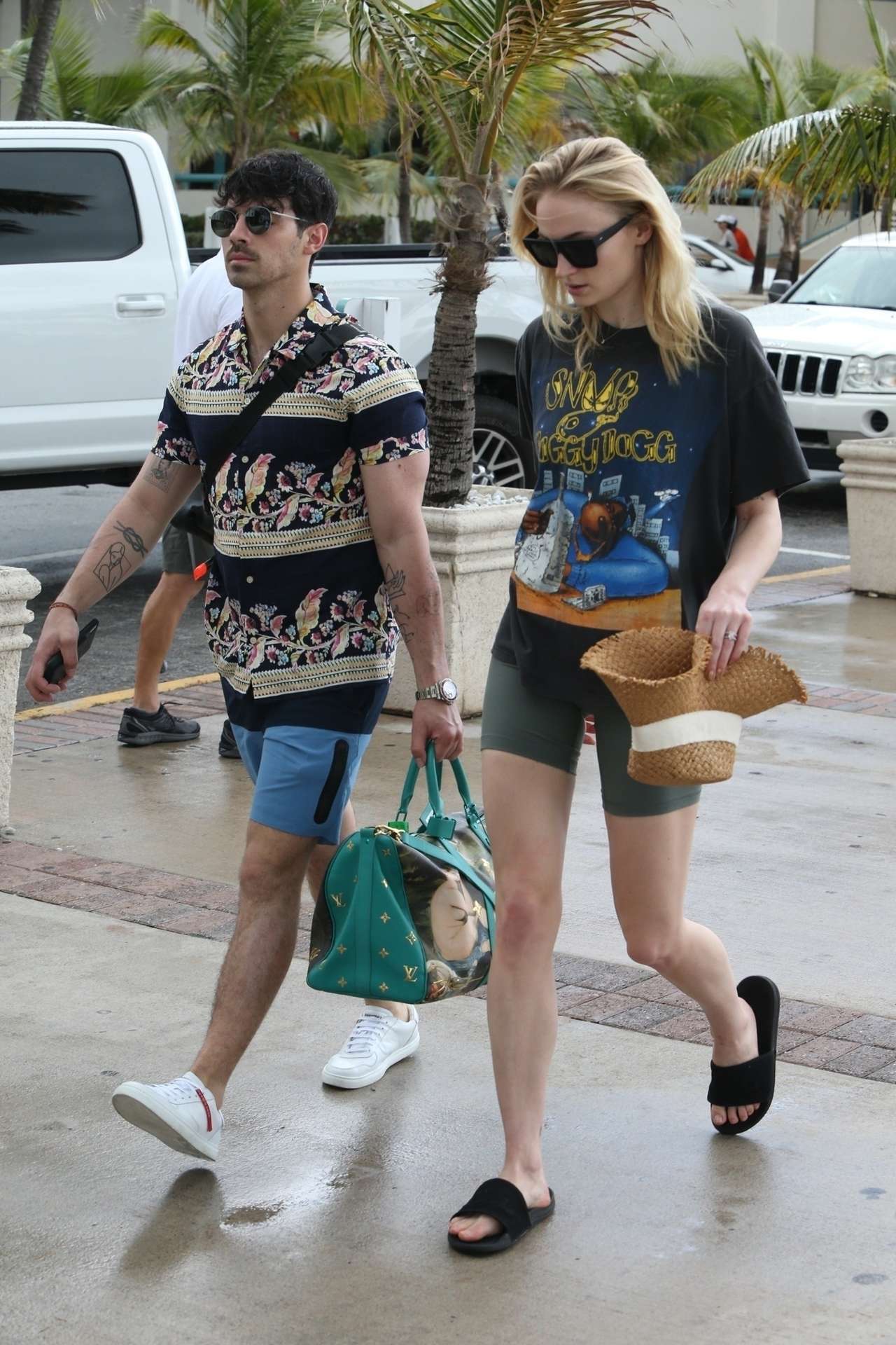 Priyanka Chopra and Sophie Turner Take a Boat Ride in Miami