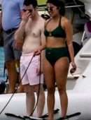 Priyanka Chopra in Swimsuit on Holiday in Miami Beach and Soaking in the Sun