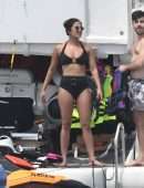 Priyanka Chopra in Swimsuit on Holiday in Miami Beach and Soaking in the Sun