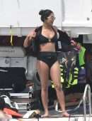 Priyanka Chopra in Swimsuit on Holiday in Miami Beach and Soaking in the Sun