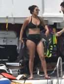 Priyanka Chopra in Swimsuit on Holiday in Miami Beach and Soaking in the Sun