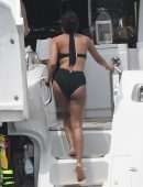 Priyanka Chopra in Swimsuit on Holiday in Miami Beach and Soaking in the Sun