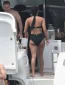 Priyanka Chopra in Swimsuit on Holiday in Miami Beach and Soaking in the Sun