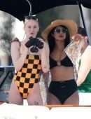 Priyanka Chopra in Swimsuit on Holiday in Miami Beach and Soaking in the Sun