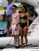 Priyanka Chopra in Swimsuit on Holiday in Miami Beach and Soaking in the Sun