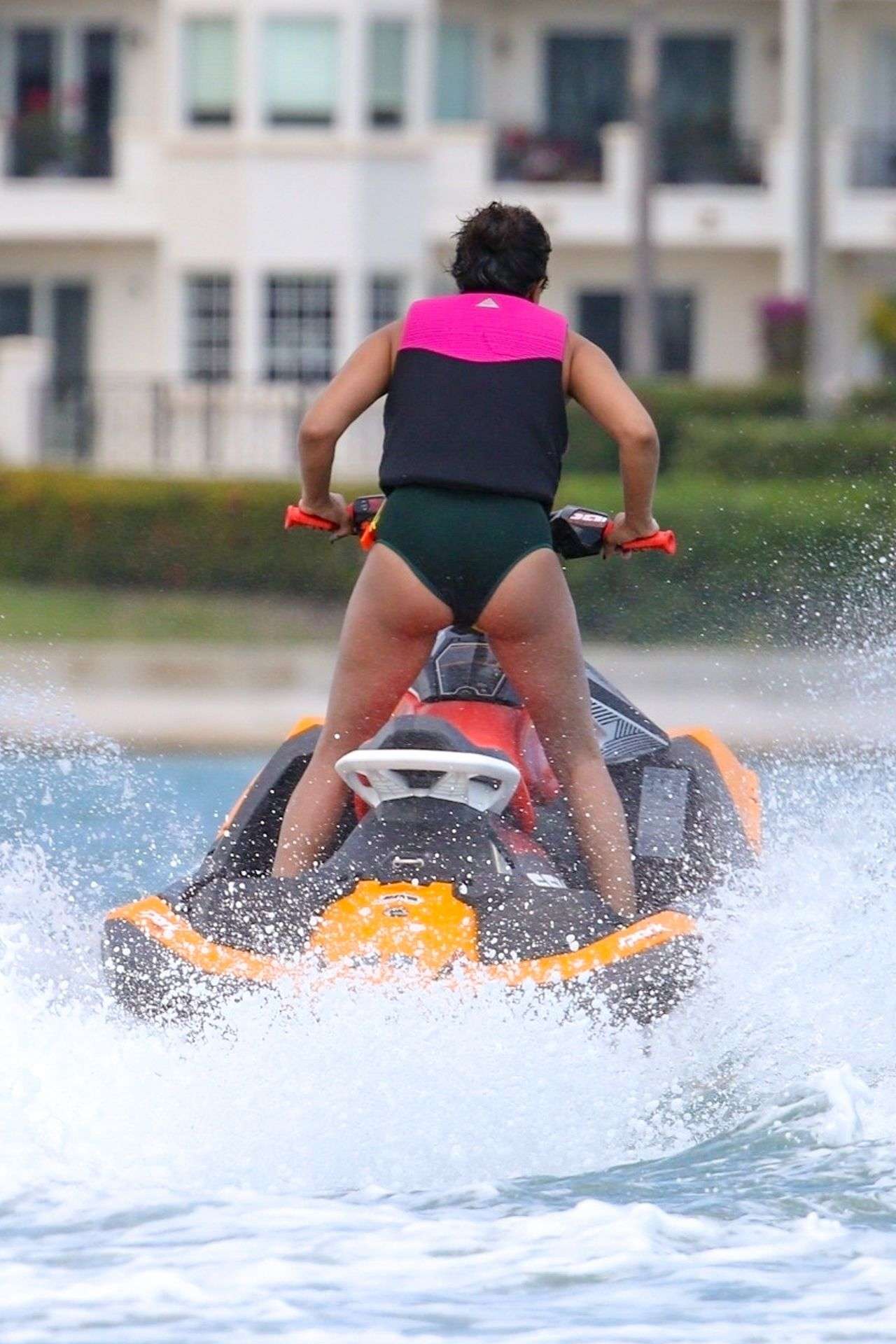 Priyanka Chopra in Swimsuit on Holiday in Miami Beach and Soaking in the Sun