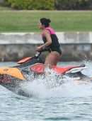 Priyanka Chopra in Swimsuit on Holiday in Miami Beach and Soaking in the Sun