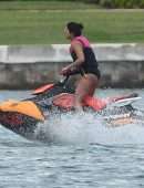 Priyanka Chopra in Swimsuit on Holiday in Miami Beach and Soaking in the Sun