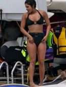 Priyanka Chopra in Swimsuit on Holiday in Miami Beach and Soaking in the Sun