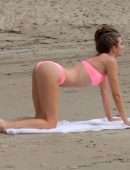 Rachel McCord in Bikini Practicing Yoga in Venice Beach