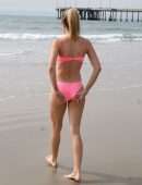 Rachel McCord in Bikini Practicing Yoga in Venice Beach