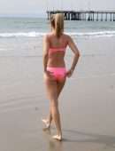 Rachel McCord in Bikini Practicing Yoga in Venice Beach