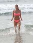 Rachel McCord in Bikini Practicing Yoga in Venice Beach