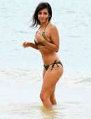 Roxanne Pallett in Bikini at a Beach in Greece
