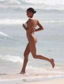 Sahara Ray in Bikini Wardrobe Malfunction on the Beach in Tulum