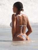 Sahara Ray in Bikini Wardrobe Malfunction on the Beach in Tulum