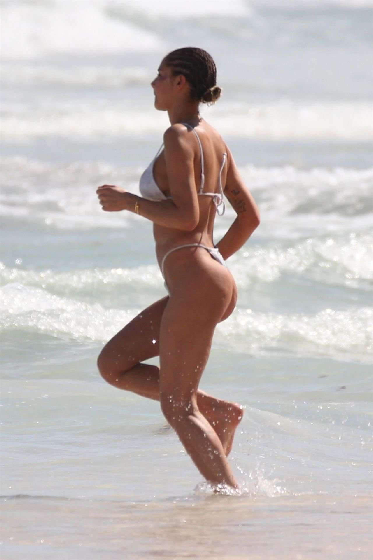 Sahara Ray in Bikini Wardrobe Malfunction on the Beach in Tulum