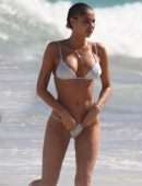 Sahara Ray in Bikini Wardrobe Malfunction on the Beach in Tulum
