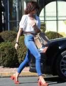 Sarah Hyland Leaving Nine Zero One Salon with a New Hair Style in LA