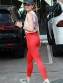 Shantel VanSanten Booty in Tights Out for Iced Coffee in Los Angeles