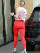 Shantel VanSanten Booty in Tights Out for Iced Coffee in Los Angeles