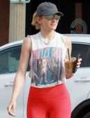 Shantel VanSanten Booty in Tights Out for Iced Coffee in Los Angeles