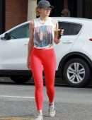 Shantel VanSanten Booty in Tights Out for Iced Coffee in Los Angeles