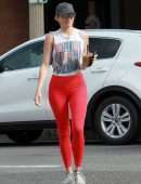 Shantel VanSanten Booty in Tights Out for Iced Coffee in Los Angeles