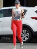 Shantel VanSanten Booty in Tights Out for Iced Coffee in Los Angeles