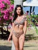 Shelby Tribble in Leopard Print Bikini Photoshoot in Thailand