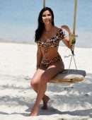 Shelby Tribble in Leopard Print Bikini Photoshoot in Thailand