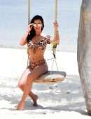 Shelby Tribble in Leopard Print Bikini Photoshoot in Thailand
