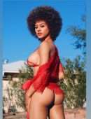 Stormi Maya in Red Lingerie Photoshoot 2019