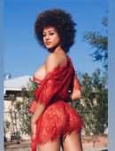 Stormi Maya in Red Lingerie Photoshoot 2019