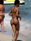 Teyana Taylor in Swimsuit at a Beach in Miami
