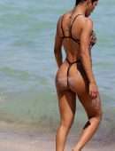 Teyana Taylor in Swimsuit at a Beach in Miami