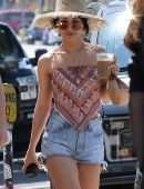 Vanessa Hudgens Leggy, Out and About in Los Angeles