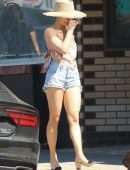 Vanessa Hudgens Leggy, Out and About in Los Angeles
