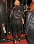 Bebe Rexha in See-through Outfit at The Crazy Horse in Paris