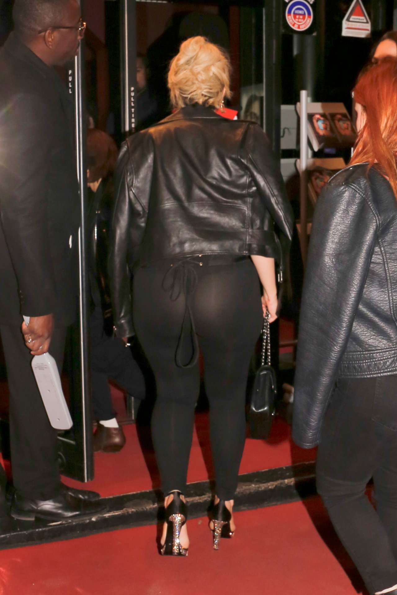 Bebe Rexha in See-through Outfit at The Crazy Horse in Paris
