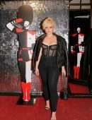 Bebe Rexha in See-through Outfit at The Crazy Horse in Paris