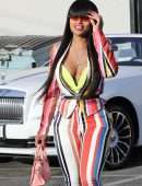 Blac Chyna Arrive at a Studio in Burbank