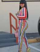 Blac Chyna Arrive at a Studio in Burbank