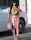 Blac Chyna Arrive at a Studio in Burbank
