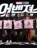 Brie Larson at Press Conference for Marvel Studios' 'Avengers: Endgame' Premiere in Seoul