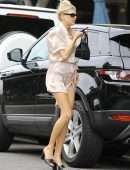 Charlotte McKinney Upskirt, Out in Los Angeles